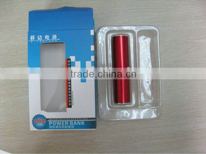 Cylindrical OEM power bank 3000mAh for all mobilephone PB001