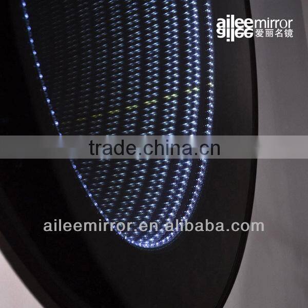 led magic mirror,fashionable cheap round magnifing cosmetic mirror