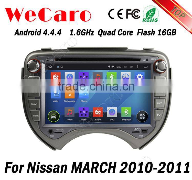 Wecaro WC-NM7043 Android 4.4.4 stereo double din for nissan march radio audio system GPS