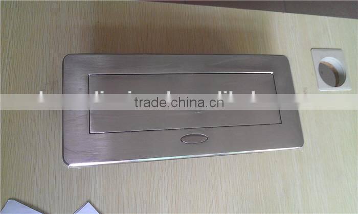 BW-T612 Office Furniture Tabletop Switch Socket/Pop Up Desk Power Outlet For Conference Table