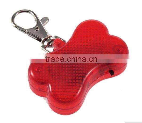 anti lost luxury christmas led dog bone shaped tags
