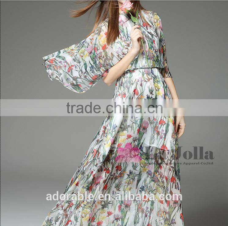 2016 top quality wholesale chiffon maxi dresses ,girl party evening dress