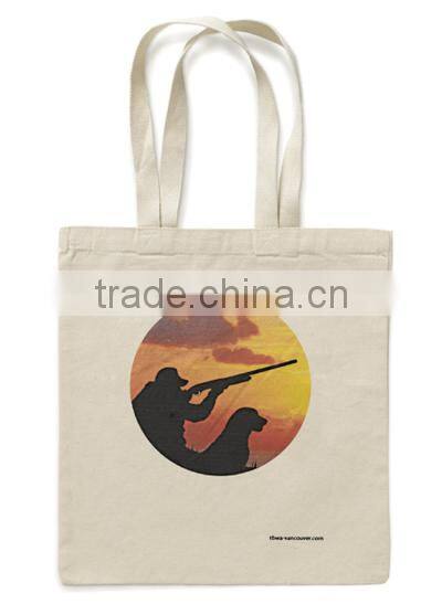 2016 custom printed canvas shoulder tote bag wholesale