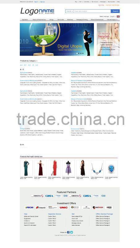 B2B2C,B2B,B2C ecommerce platform web design