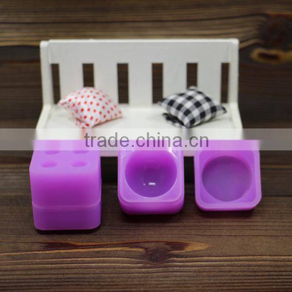 Non-stick custom silicone bho container lego slick butane hash silicone container silicone wax jar 9ml