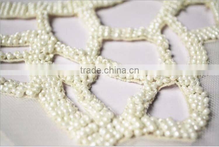 China Factory Garments Parts,Fashion NEW Cheap OEM/ODM Korean Handmade Pearl White False Collar