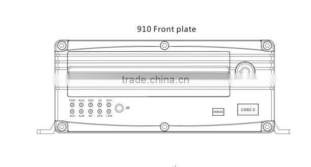 3G 2.5" HDD Vehicle GPS MDVR GPS /Wifi/3G car MDVR with camera