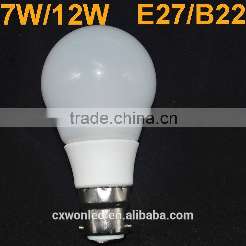 High quality AC85-265V SMD2835 non-dimmable E27 3w ceramic led bulb