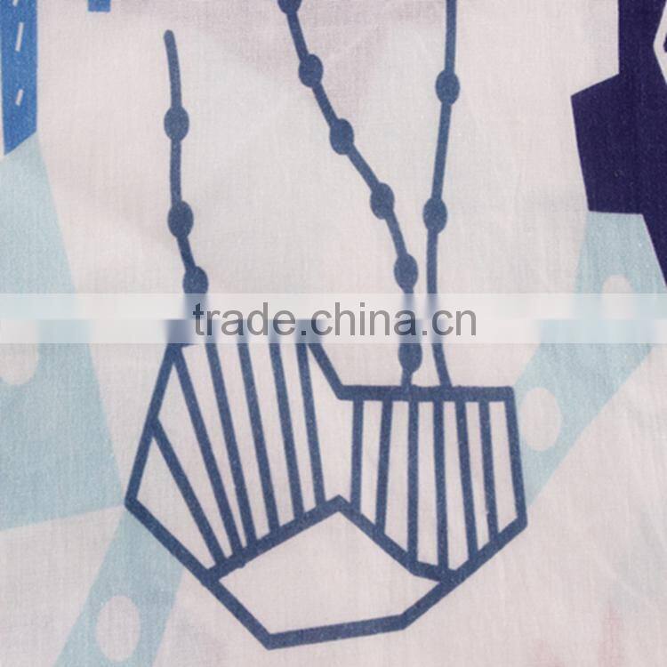100% cotton fabric china factory production fashion design printing fabric for garments