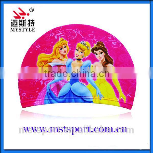 2015 High quality lycra swim cap