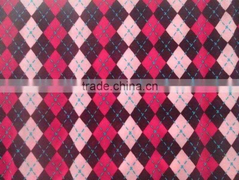 100% polyester flannel fleece fabric