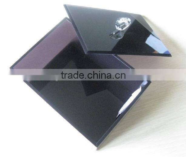 Customized black acrylic storage gift box