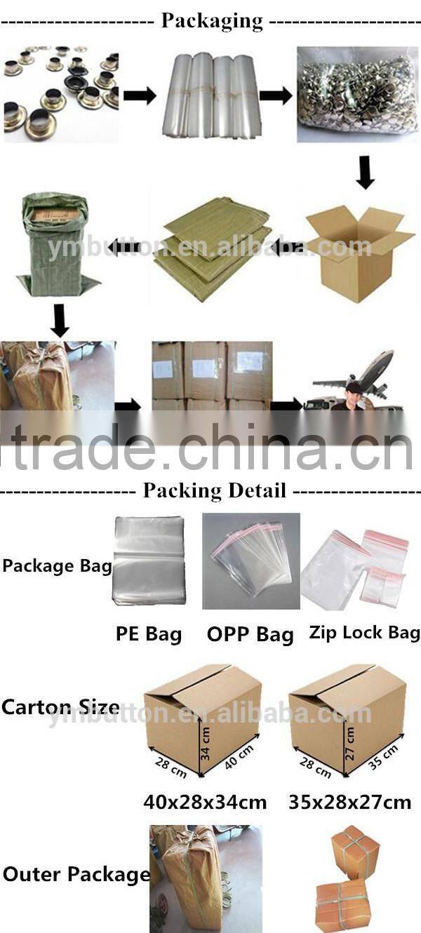 Metal buttons shaped brads