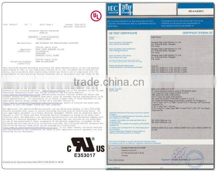 Edgelight smd led light panel for lighting with reflective sheet diffusion super brightness