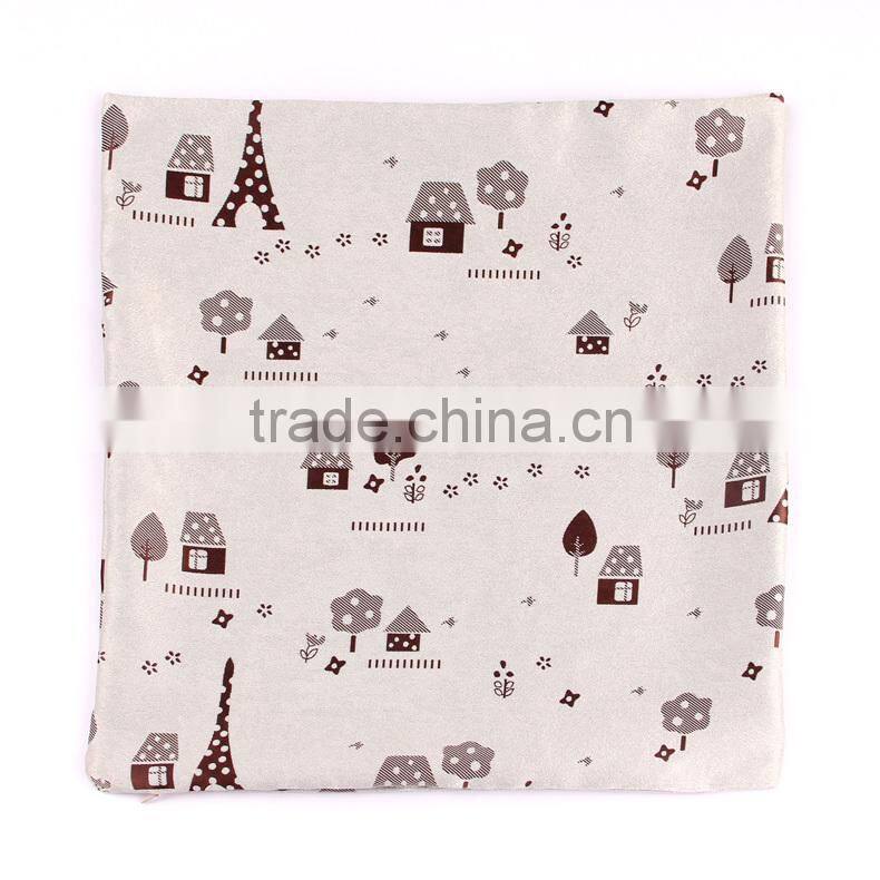High quality silk pillow, cartoon pattern printing pillow, decorative throw pillow