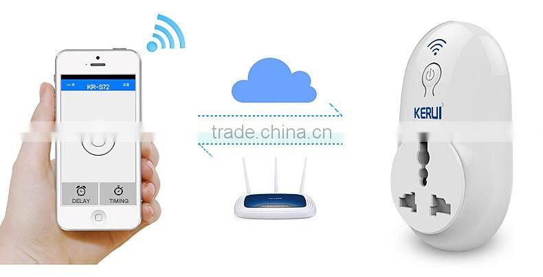 Kerui S72 IOS Android App remote control wireless wifi intelligent power plug socket
