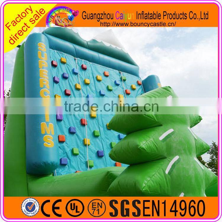 Best quality adventure inflatable rock climbing wall for sale