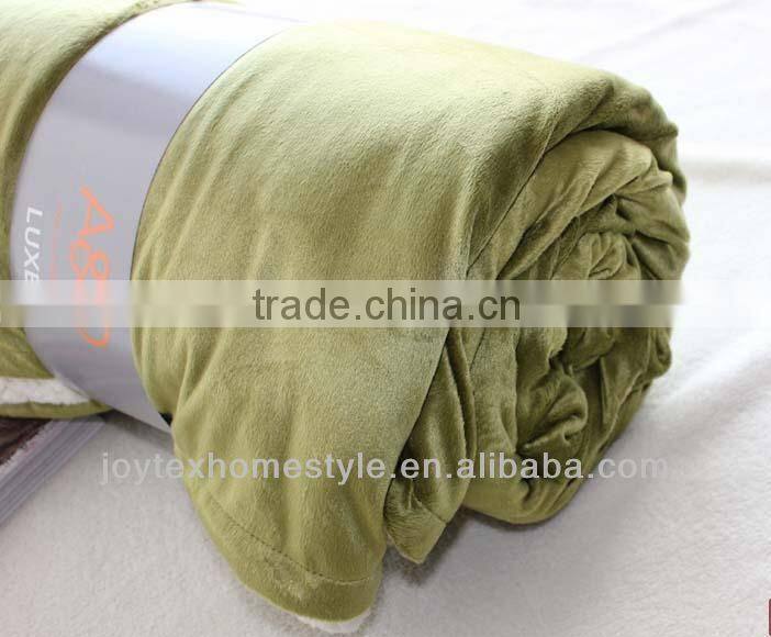 100%Polyester Plush Sherpa Throw Blanket