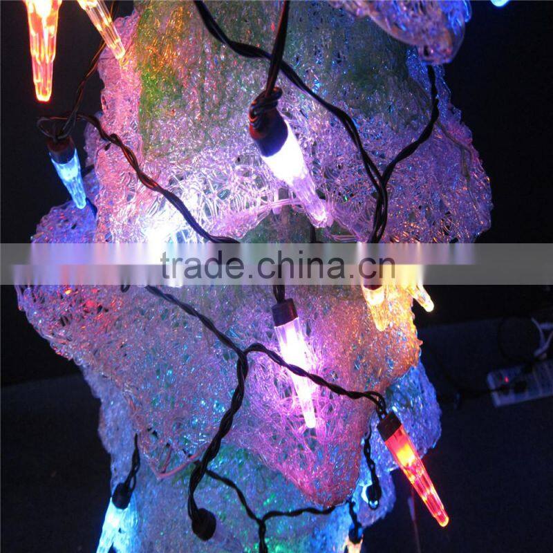 hanging led strings light with icicle CE ROHS