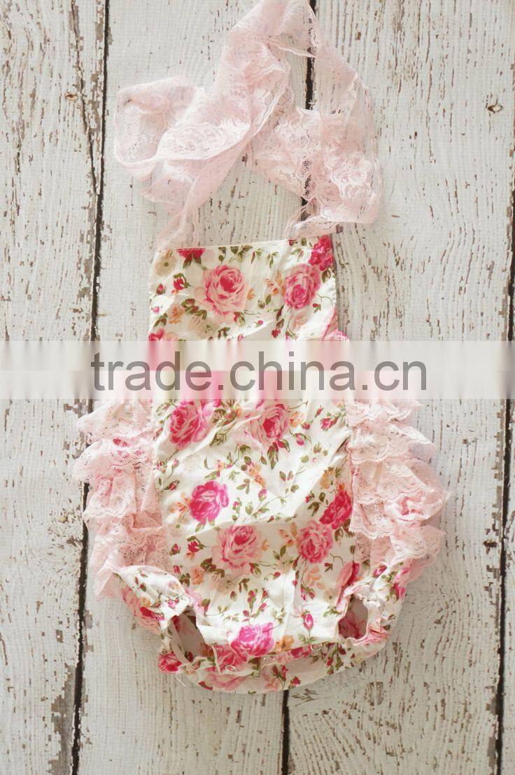 2015 Hot sale gingham seersucker Ruffle shirt for USA Children Blouses