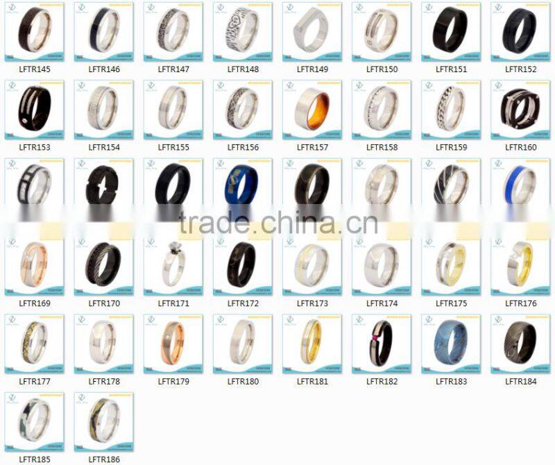 Cool titanium rings for men,antique enamel ring jewelry