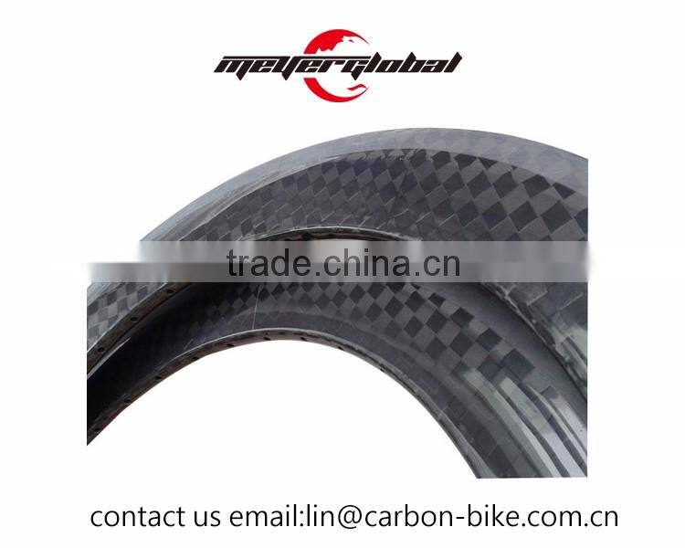 MeyerGlobal 20'' 50mm bike rim 451 BMX carbon bike clincher rim 12k glassy