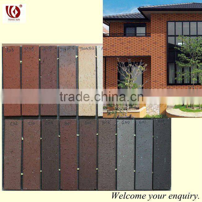 china natual clay tile split face stone tile 60x240mm