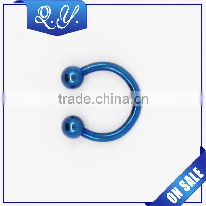 Nose Piercing Rings Jewelry Custom Cartilage Piercing Stainless steel Septum crystal nose rings
