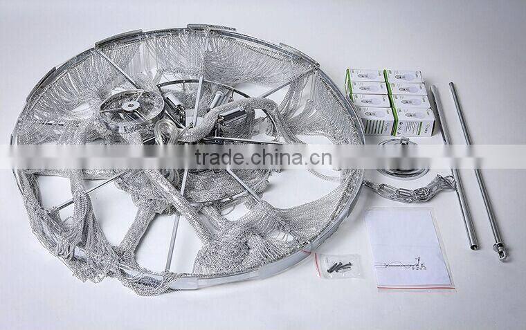 High class unique project Modern Restaurant Lobby Decorative Suspension Chandelier Light