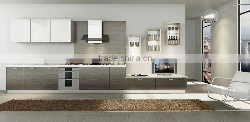 lacquer stainless steel kitchen cabinet-Z003