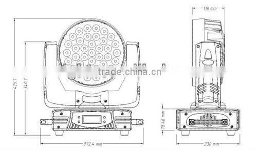 37x10w Quad LED Moving Light