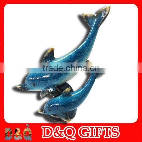 Sealife decorative polyresin dolphin figurines