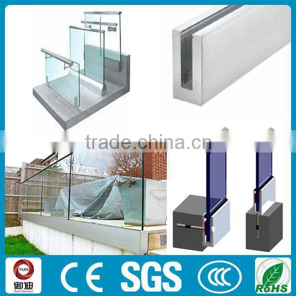 modern exterior frameless tempered glass balcony railing designs