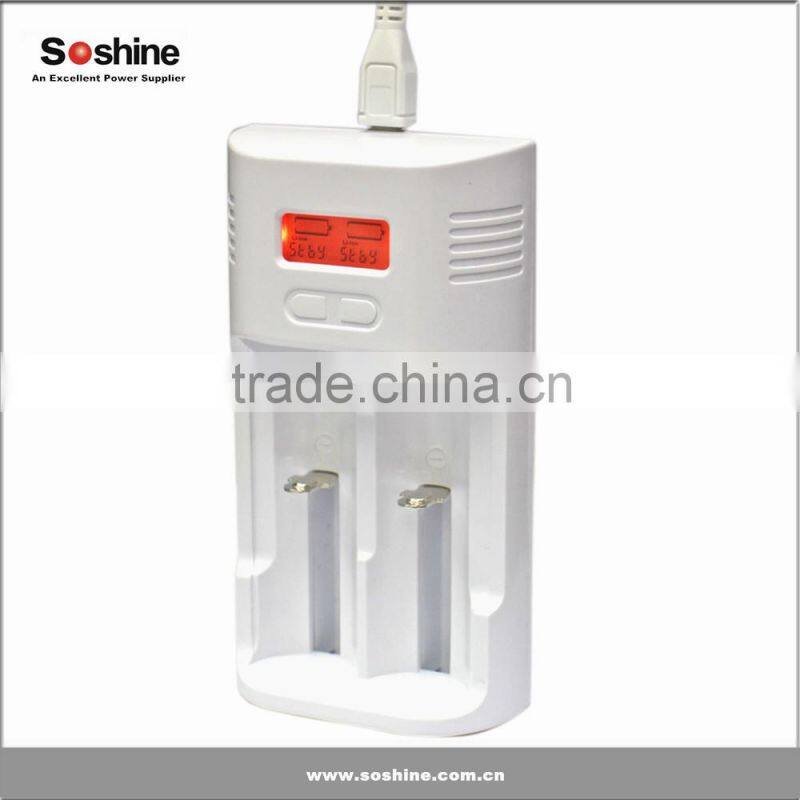 China wholesale newest lithium li-ion rechargeable 18650 battery charger with honest price
