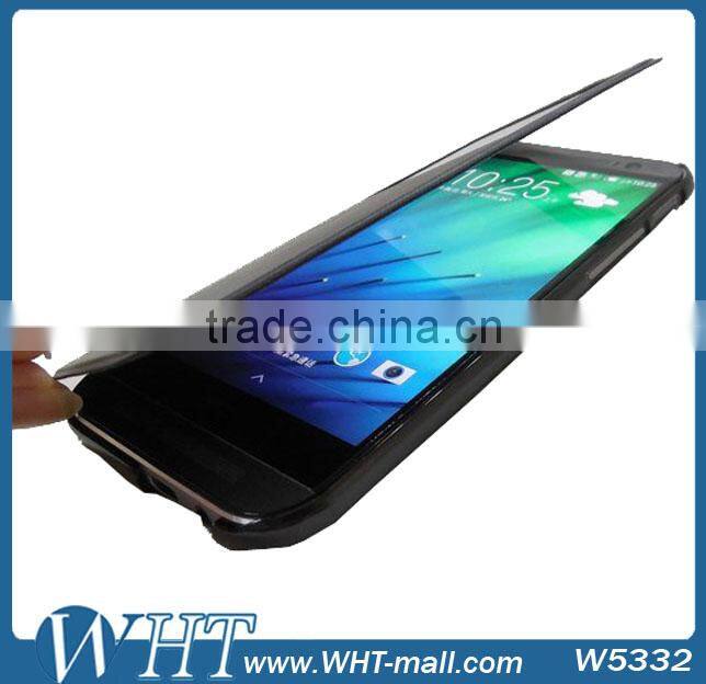 Factory Wholesale Phone Case for HTC M8 One 2 Leather Case Cover