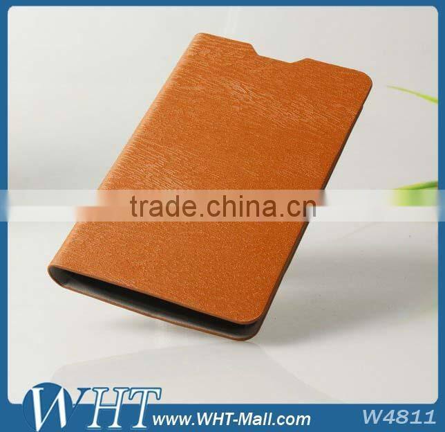 Best Quality For Nokia Lumia 1320 Wood Design Credit Card Slots Leather Case Manufacturer