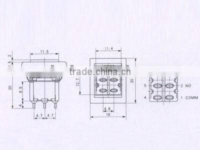 Momentary Pushbutton switch&UL toggle switch with ROHS