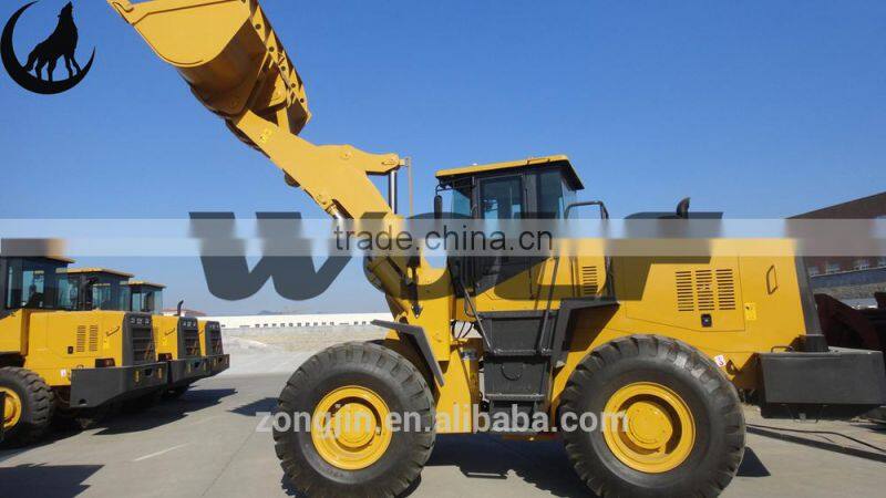 WOLF new brand 5 ton loader with Shangchai C6121 engine 162kw