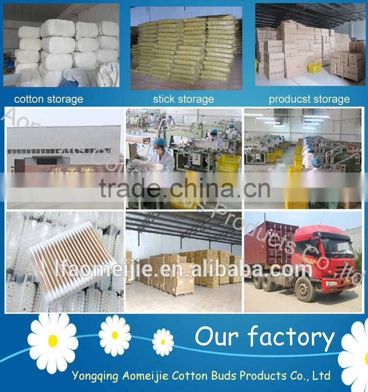 Double tips colored stick cotton cleaning swabs with dozen pack