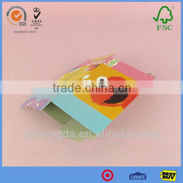 Custom design cute picture tissue packaging flat packed boxes for sale