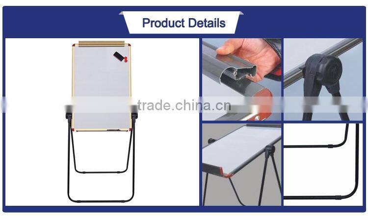 Various sizes available 12 mm silver aluminum frame with ABS corners office writing magnetic white board