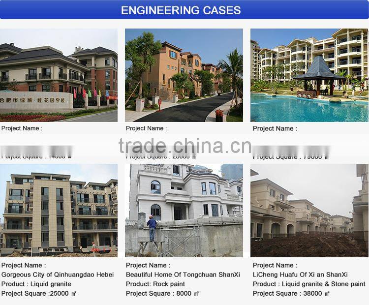 Calomi building coating fleck stone spray paint building painting for Exterior wall