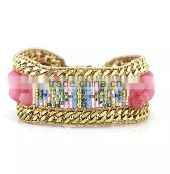 In stock low MOQ Bangle Jewelry Colorful Opal stones Jeweled lady bangles