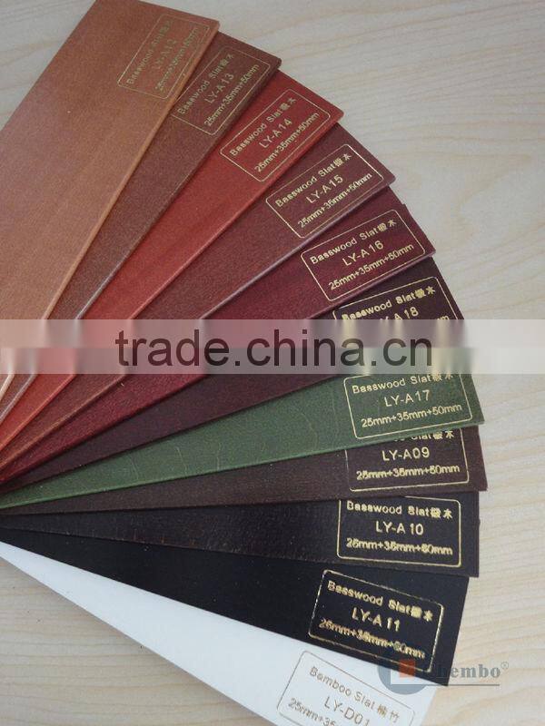 China supplier faux wood blinds wooden window blind