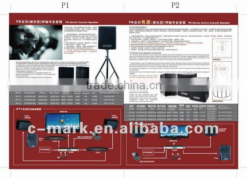 C-MARK professional active speaker 200w with built-in amplifier