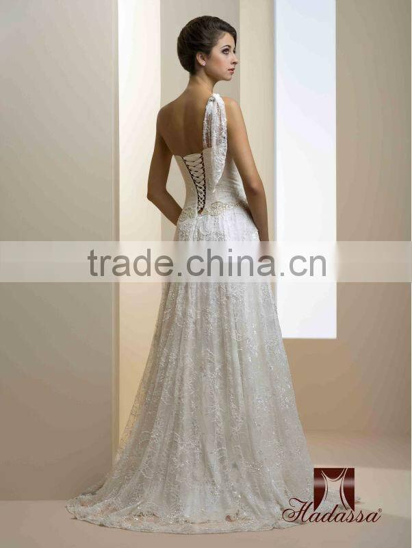 Italy Designe A-Line Wedding Dress / Gown Beaded Lace