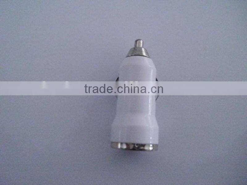 5V 2.1A+1A Mini Dual USB In Car Charger For Iphone3G 3GS 4 4S 5 Ipad Ipod