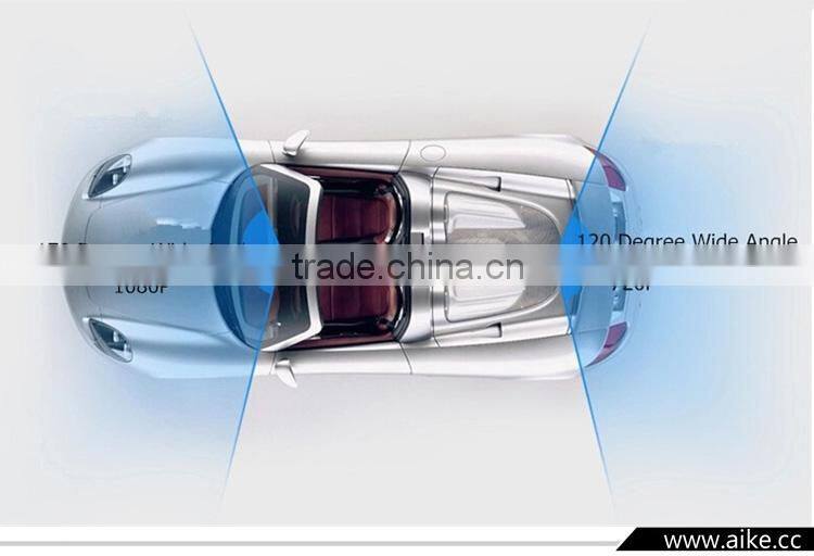 New arrival car dvr mirror monitor 1080p rearview mirror camera dual lens car camera recorder night vision vehicle dvr parking