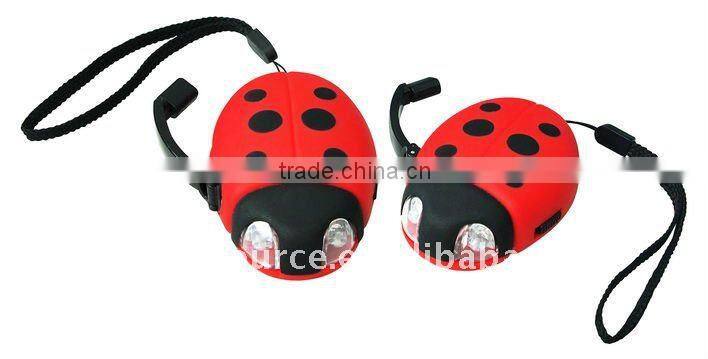 rechargeable battery dynamo flashlight