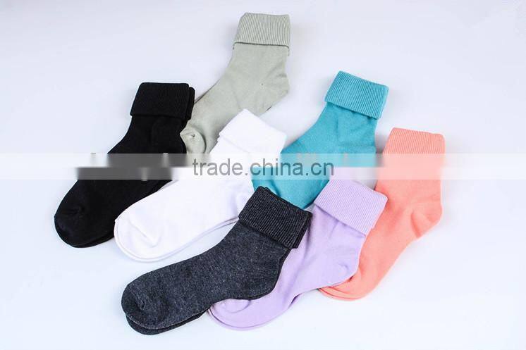 2015 fashion Japan lady socks turnup socks